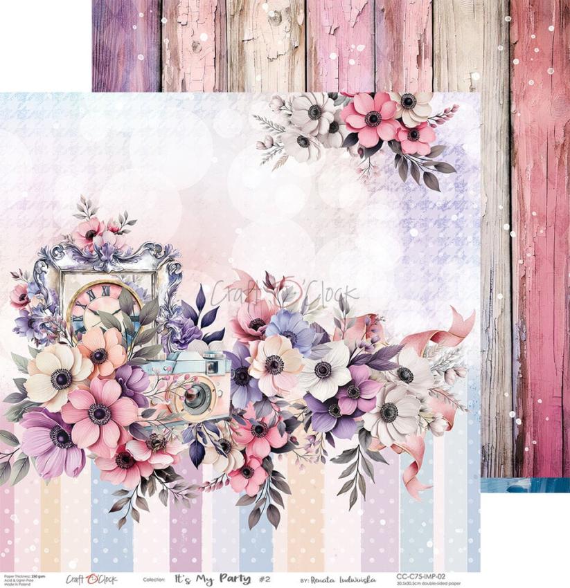 Craft OClock - Designpapier "It's My Party" Paper Pack 12x12 Inch - 6 Bogen