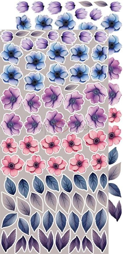 Craft OClock - Ausschneidebogen "It's My Party" Extra Set Flowers & More - 18 Bogen