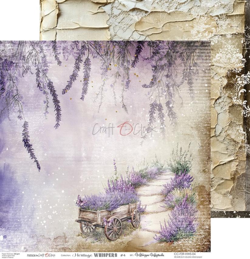 Craft OClock - Designpapier "Heritage Whispers" Paper Pack 12x12 Inch - 6 Bogen