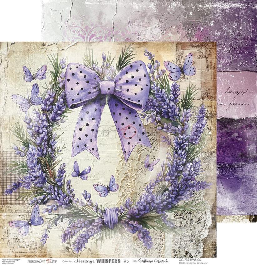 Craft OClock - Designpapier "Heritage Whispers" Paper Pack 12x12 Inch - 6 Bogen