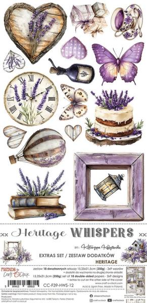 Craft OClock - Ausschneidebogen "Heritage Whispers" Extra Set Themed - 18 Bogen