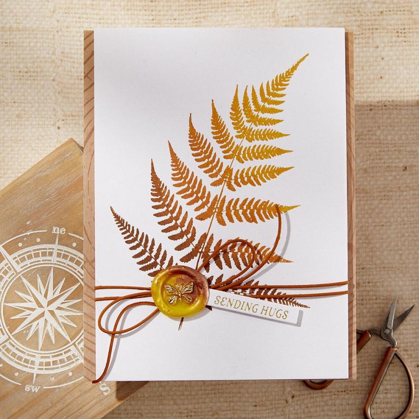 Spellbinders - Buchdrucktechnik "Lush Ferns" BetterPress Plate