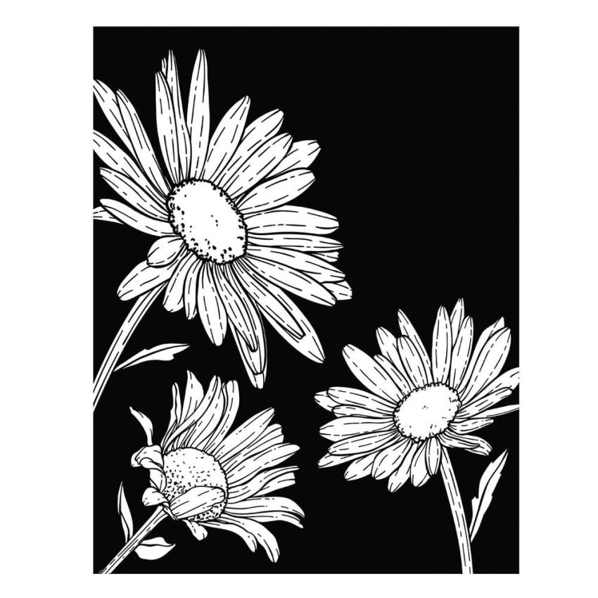 Spellbinders - Buchdrucktechnik "Daisy Trio" BetterPress Plate