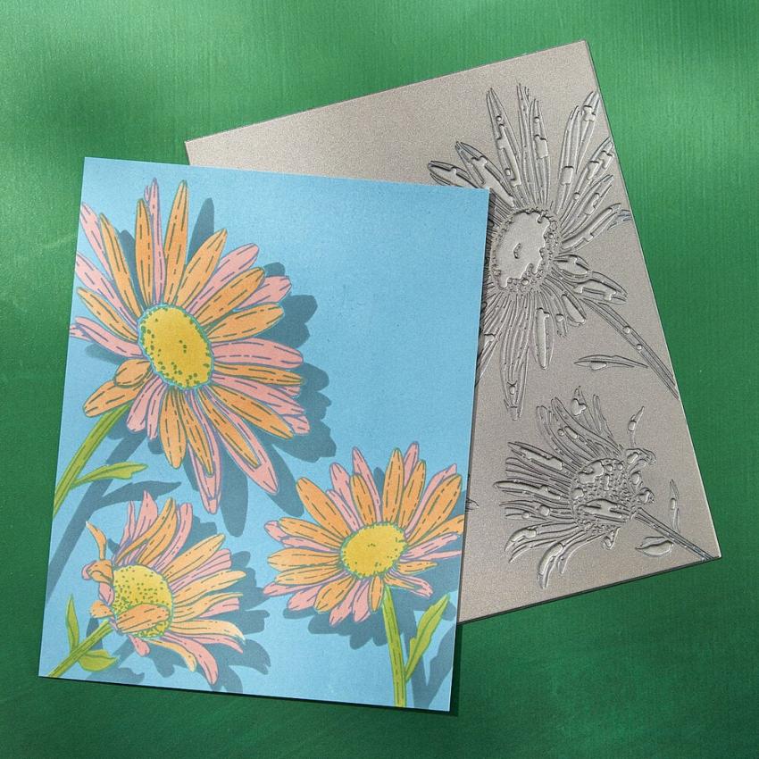 Spellbinders - Buchdrucktechnik "Daisy Trio" BetterPress Plate