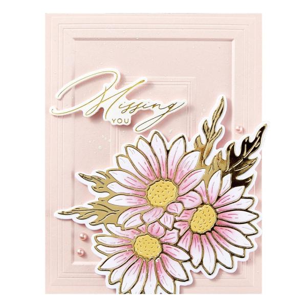 Spellbinders - Buchdrucktechnik "Crafty Hugs Sentiments" BetterPress Plate & Dies