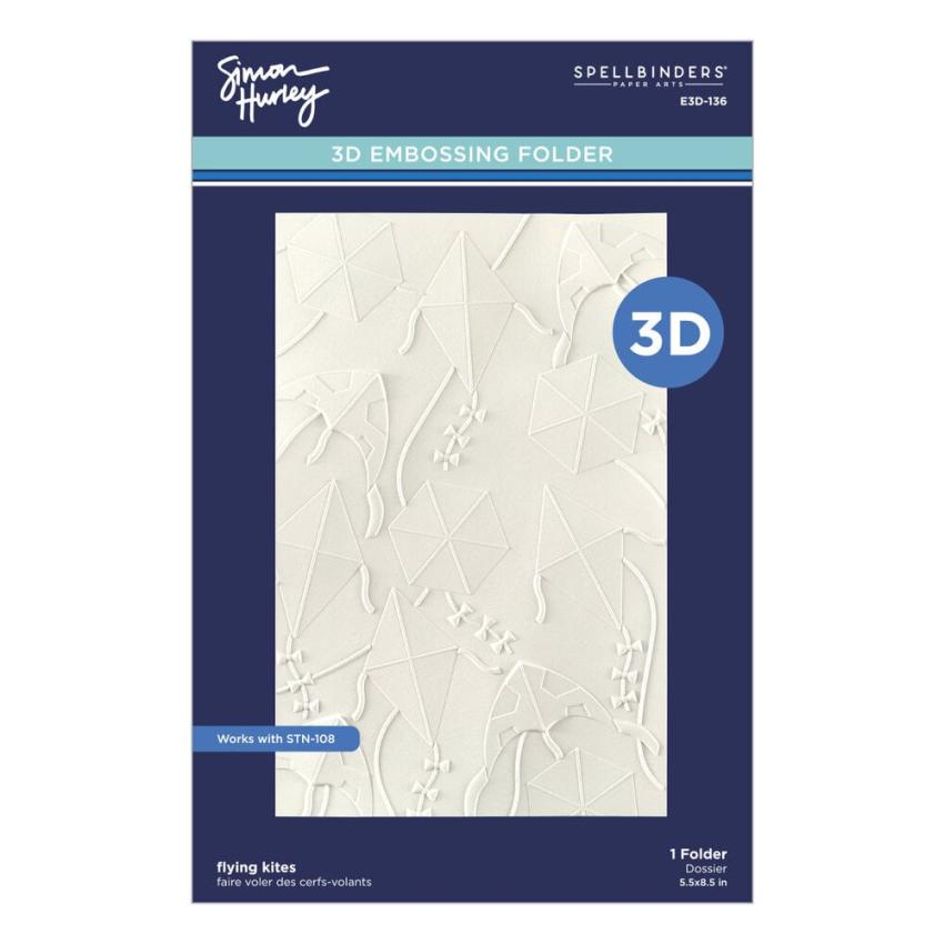Spellbinders - Prägefolder "Flying Kites" Embossingfolder by Simon Hurley