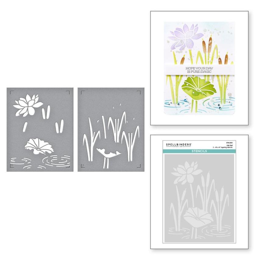 Spellbinders - Schablone "Lily Pad" Stencil