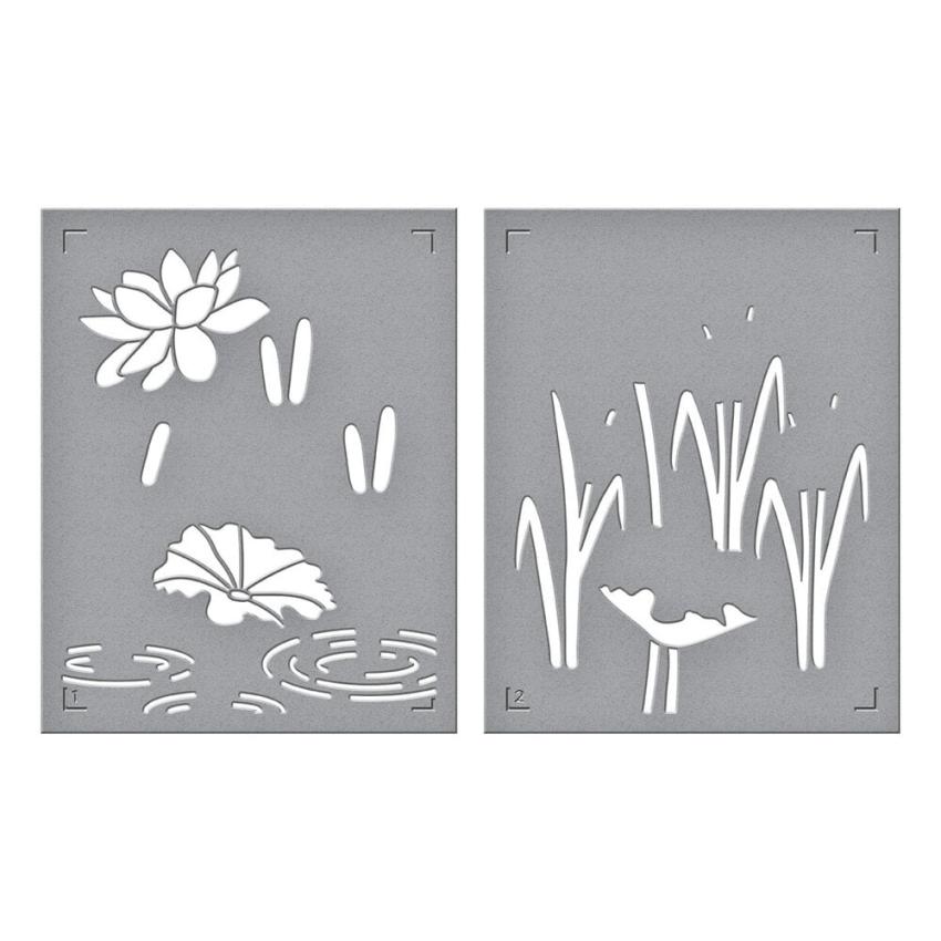 Spellbinders - Schablone "Lily Pad" Stencil
