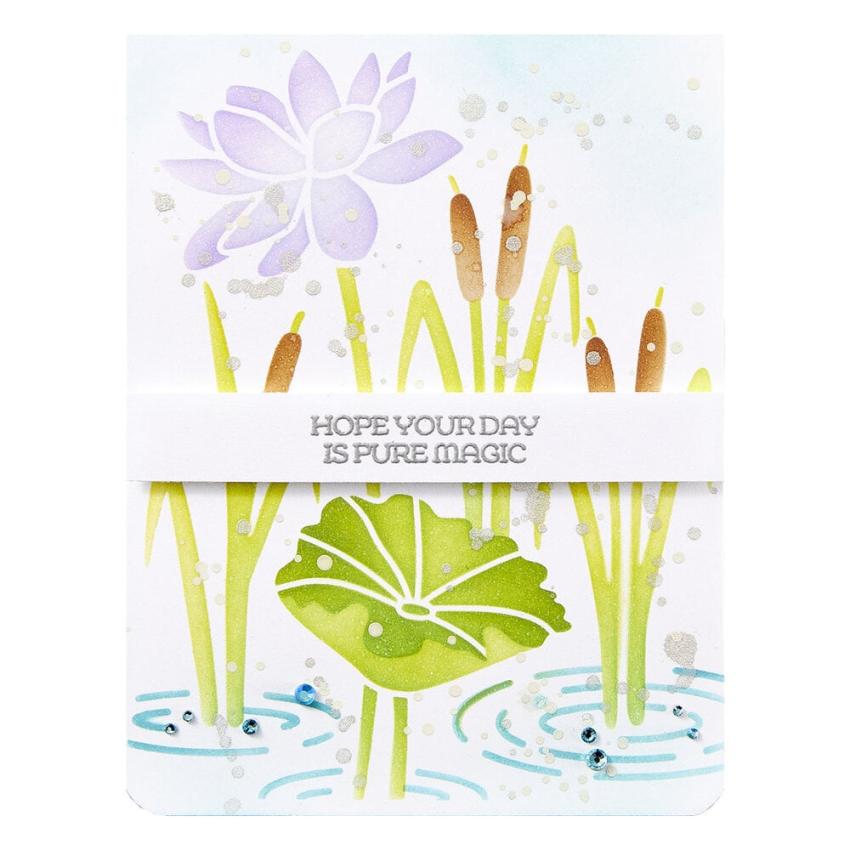 Spellbinders - Schablone "Lily Pad" Stencil