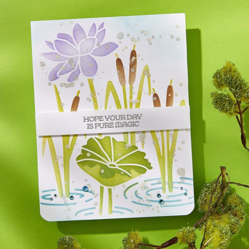 Spellbinders - Schablone "Lily Pad" Stencil