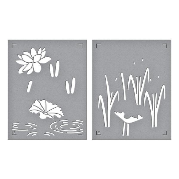 Spellbinders - Stempelset & Stanzschablone & Schablone "Jump for Joy I Want It All!" Clear Stamps & Dies & Stencil Bundl