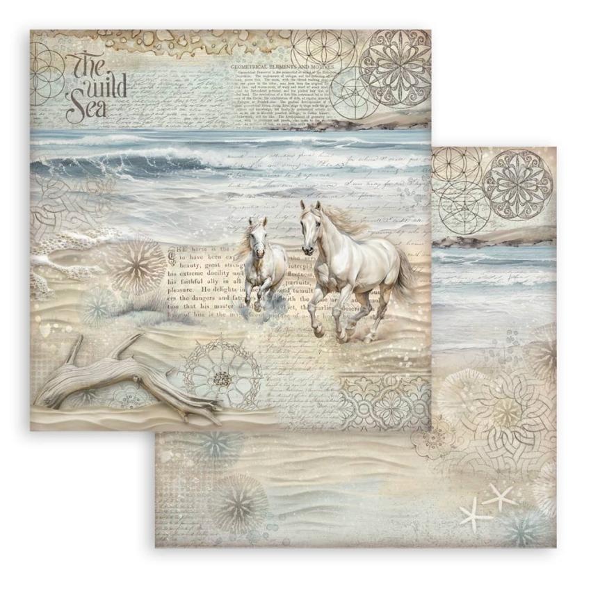 Stamperia - Designpapier "Silent Sea" Paper Pack 12x12 Inch - 10 Bogen