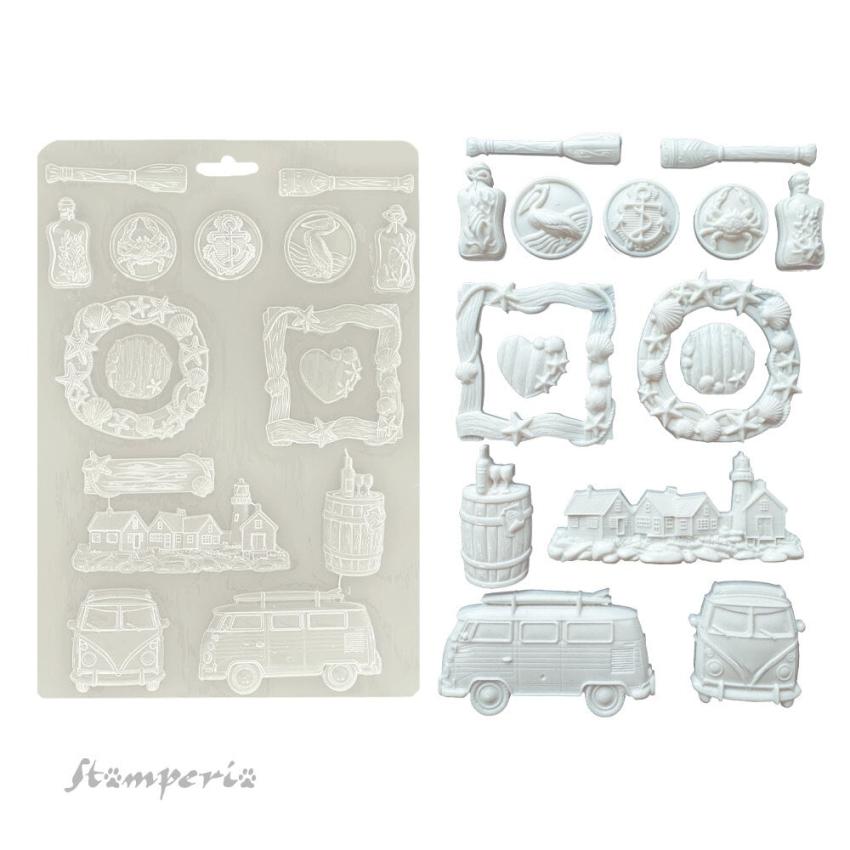 Stamperia - Gießform A4 "Silent Sea" Soft Mould