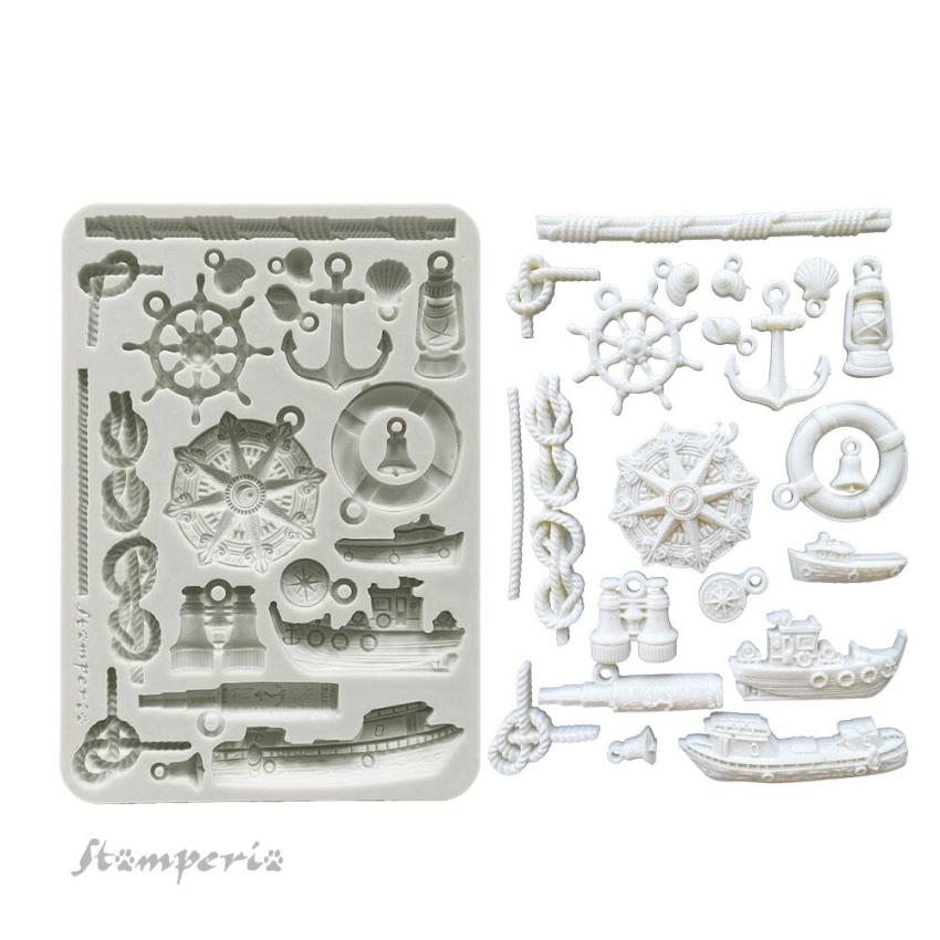 Stamperia - Gießform A5 "Rudders and Boats" Soft Mould 