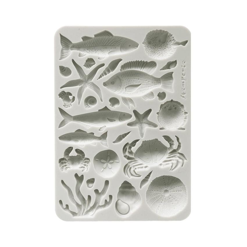Stamperia - Gießform A5 "Shells and Fish" Soft Mould 