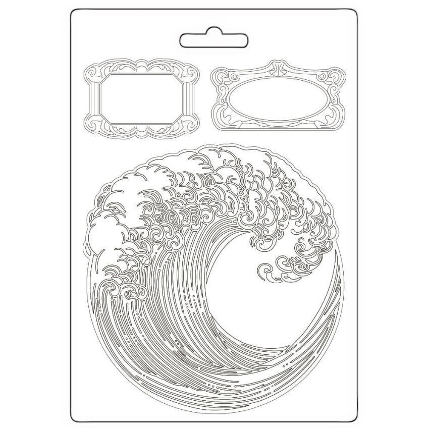 Stamperia - Gießform A5 "Wave" Soft Mould 