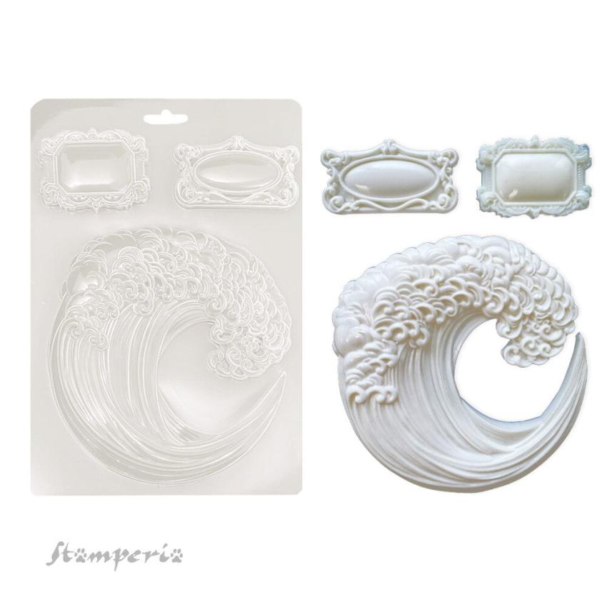 Stamperia - Gießform A5 "Wave" Soft Mould 