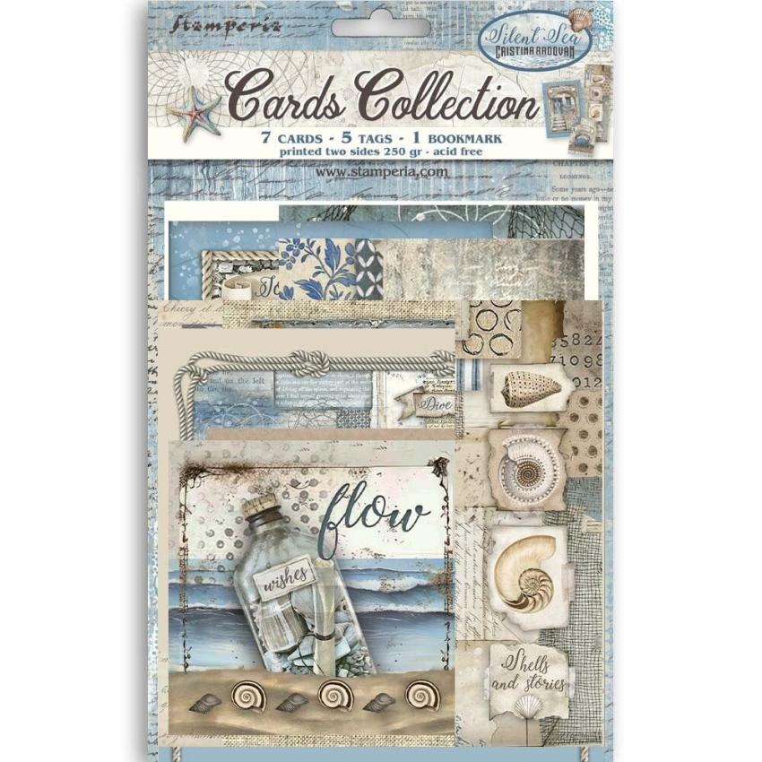 Stamperia - Stanzteile "Silent Sea" Cards Collection