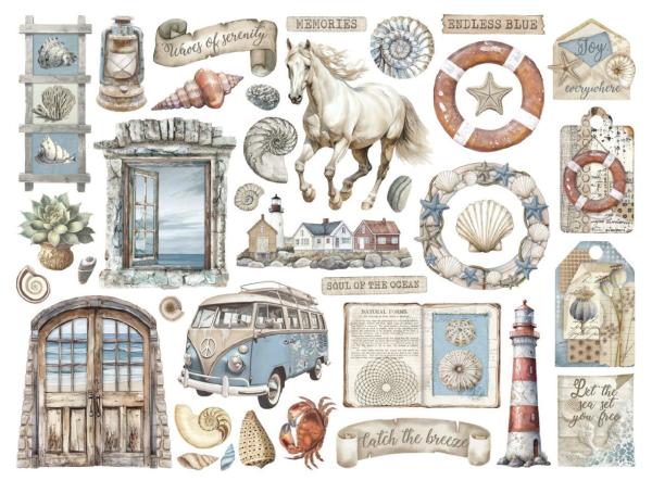 Stamperia - Stanzteile "Silent Sea" Die Cuts