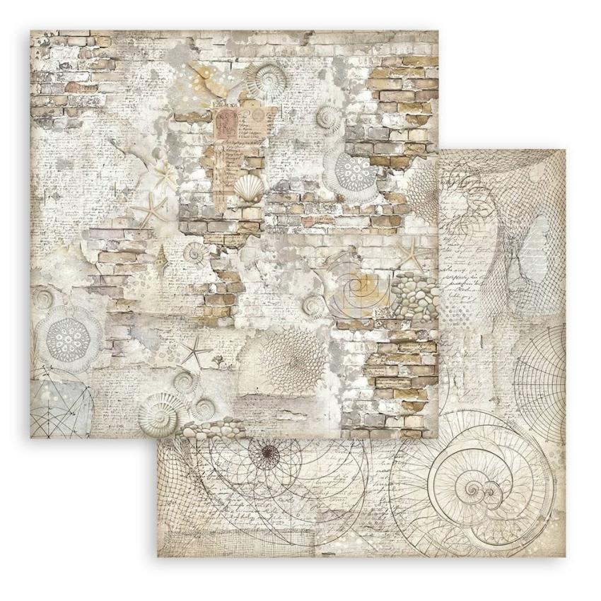 Stamperia - Designpapier "Silent Sea" Maxi Paper Pack 12x12 Inch - 10 Bogen