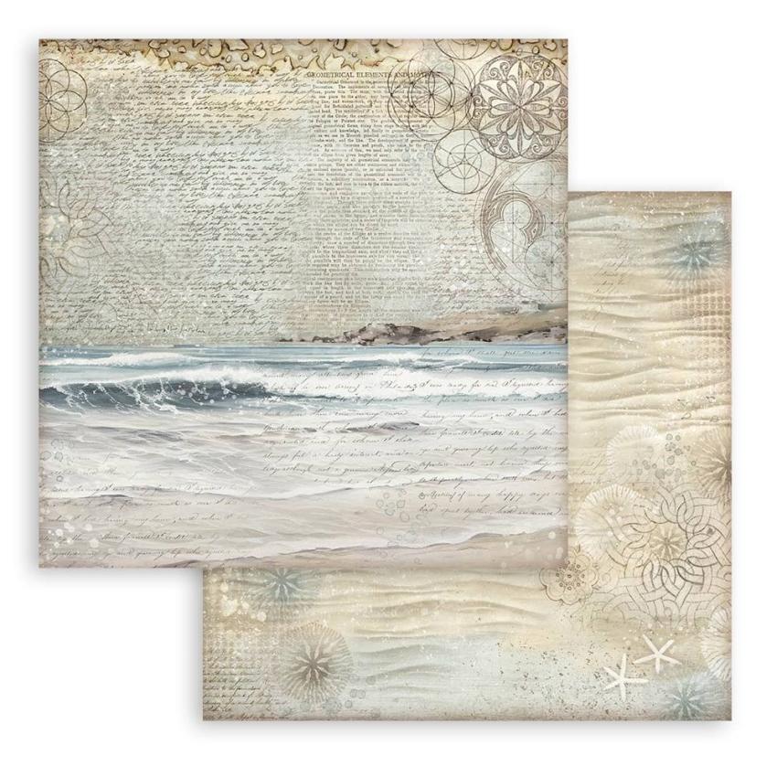 Stamperia - Designpapier "Silent Sea" Maxi Paper Pack 12x12 Inch - 10 Bogen