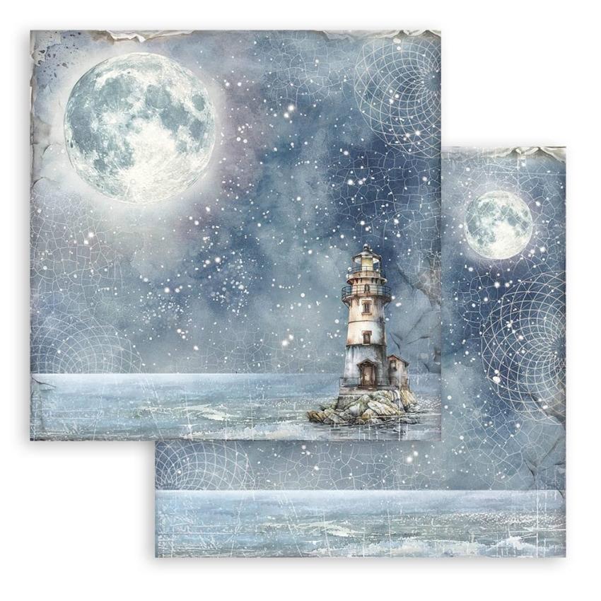 Stamperia - Designpapier "Silent Sea" Maxi Paper Pack 12x12 Inch - 10 Bogen