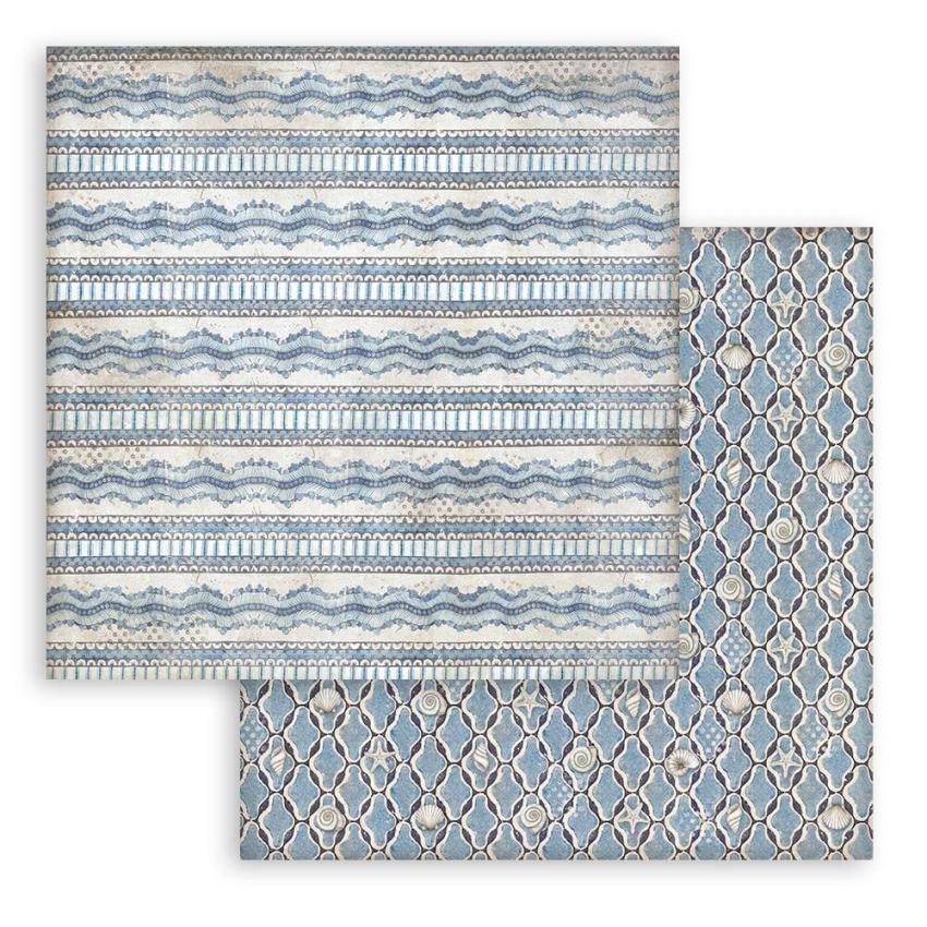 Stamperia - Designpapier "Silent Sea" Maxi Paper Pack 12x12 Inch - 10 Bogen