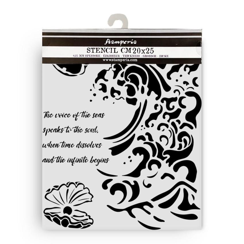 Stamperia - Schablone 20x25cm "Wave and Shell" Stencil