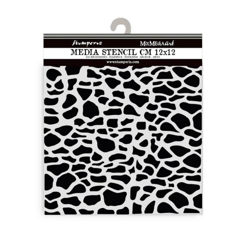 Stamperia - Schablone 12x12cm "Stones Pattern" Stencil