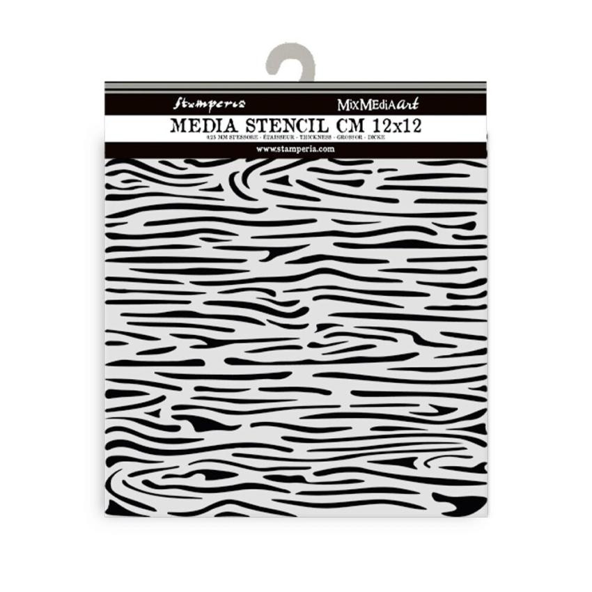 Stamperia - Schablone 12x12cm "Wood Pattern" Stencil