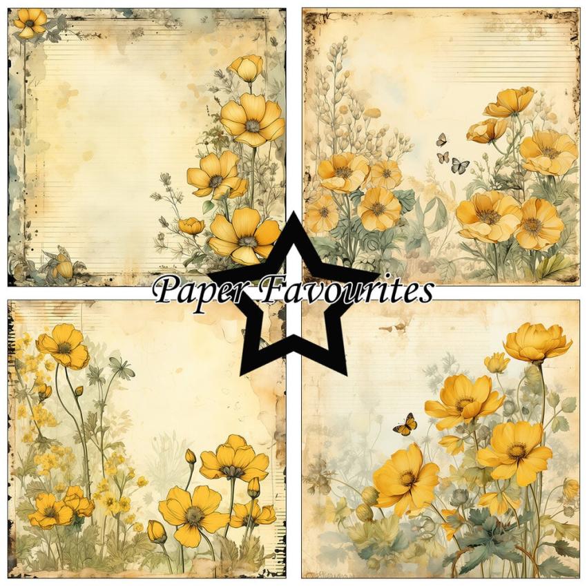 Paper Favourites - Designpapier "Buttercup" Paper Pack 6x6 Inch - 24 Bogen