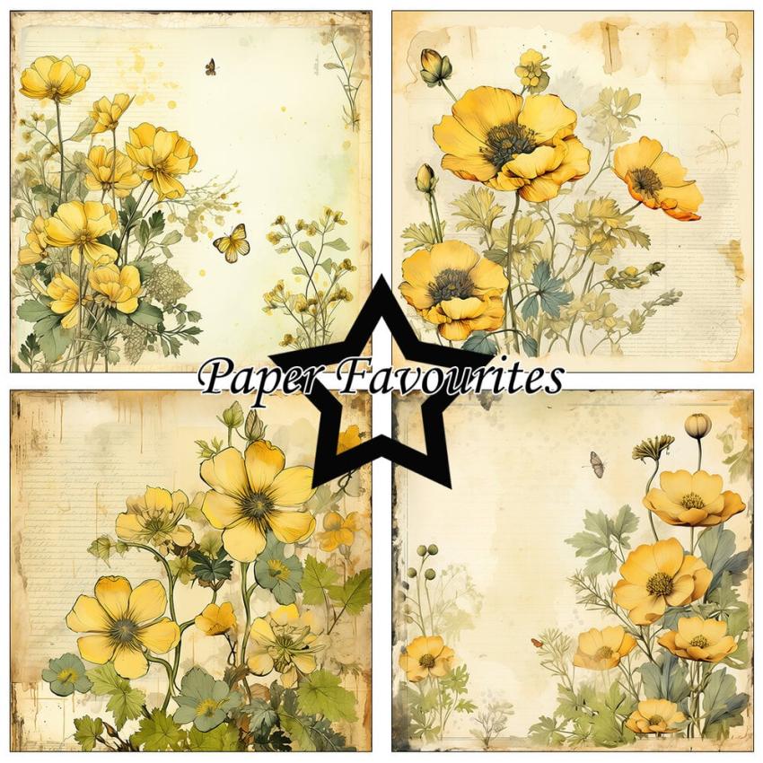 Paper Favourites - Designpapier "Buttercup" Paper Pack 6x6 Inch - 24 Bogen