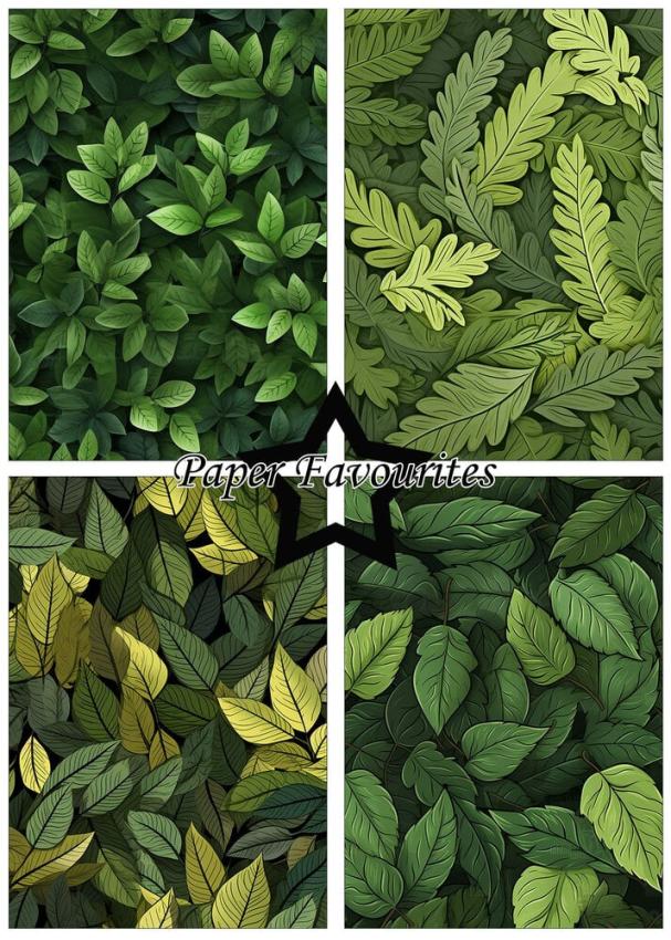 Paper Favourites - Designpapier "Forest Leaves" Paper Pack A5 - 24 Bogen