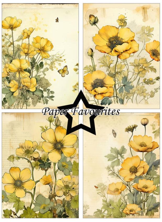 Paper Favourites - Designpapier "Buttercup" Paper Pack A6 - 24 Bogen