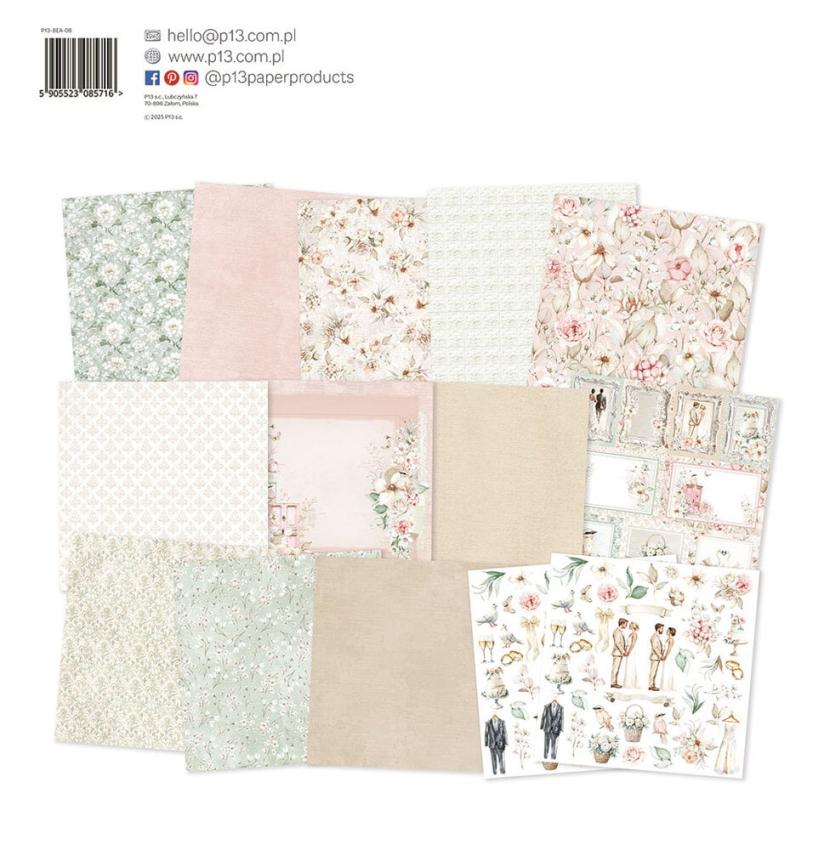 Piatek P13 - Designpapier "Beautiful Moments" Paper Pack 12x12 Inch - 12 Bogen