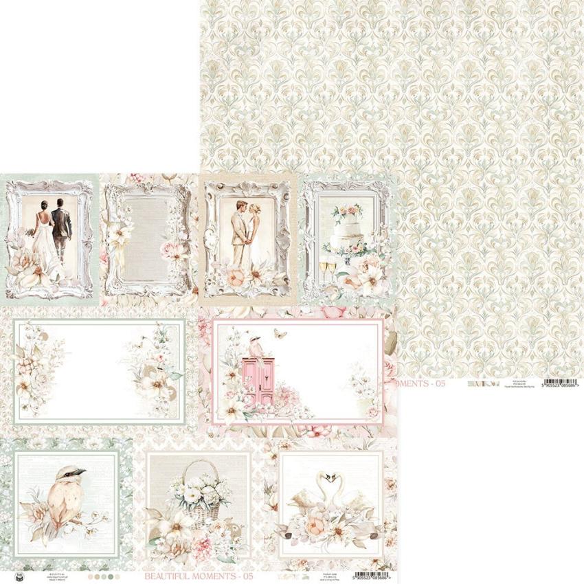 Piatek P13 - Designpapier "Beautiful Moments" Paper Pack 12x12 Inch - 12 Bogen