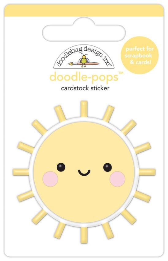 Doodlebug Design - Sticker "Butterfly Kisses Good Day Sunshine" Doodle-Pops 