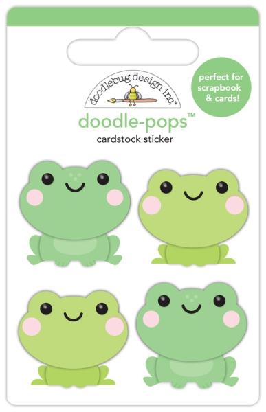 Doodlebug Design - Sticker "Butterfly Kisses Hoppy To See You" Doodle-Pops 