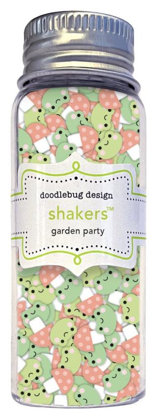 Doodlebug Design - Schüttelelemente "Butterfly Kisses Garden Party" Shakers