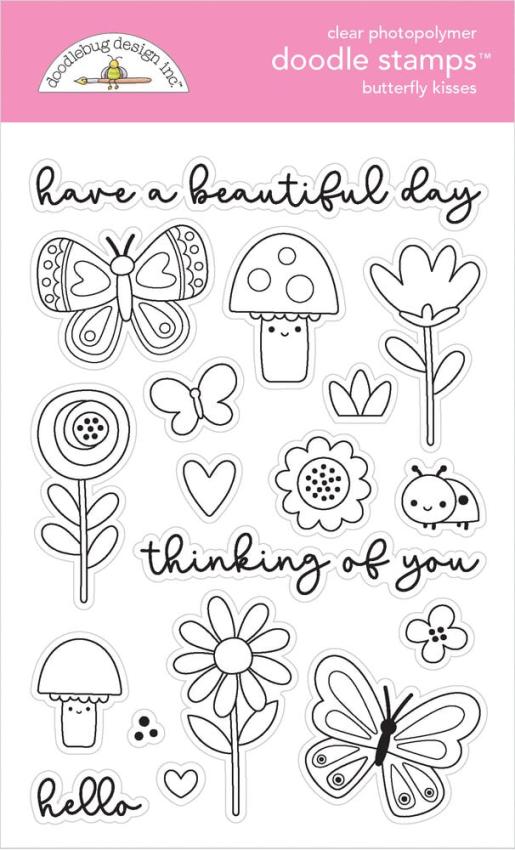 Doodlebug Design - Stempelset "Butterfly Kisses"