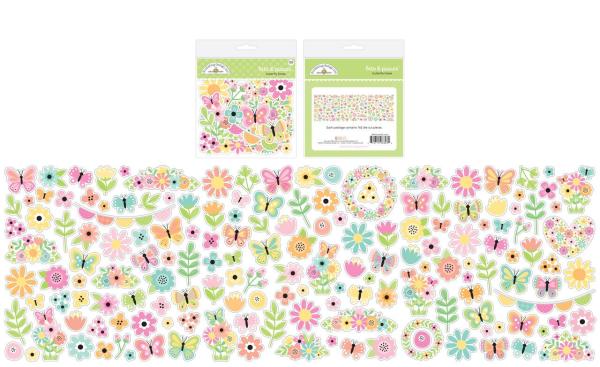 Doodlebug Design - Stanzteile "Butterfly Kisses" Bits & Pieces
