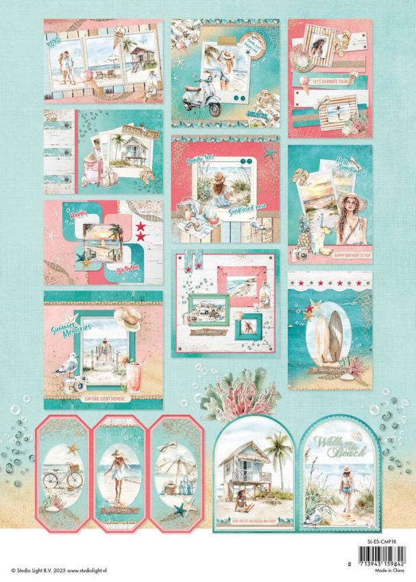 Studio Light  "Summer Celebration" Cardmaking Pad A4