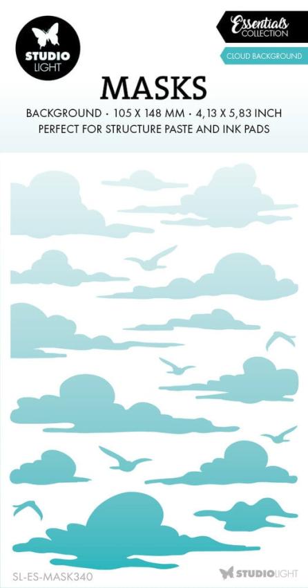 Studio Light - Schablone "Cloud Background" Stencil  
