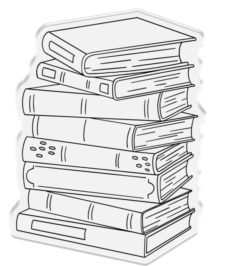 Crafters Companion - Stempel "Stack of Books" Clear Stamps