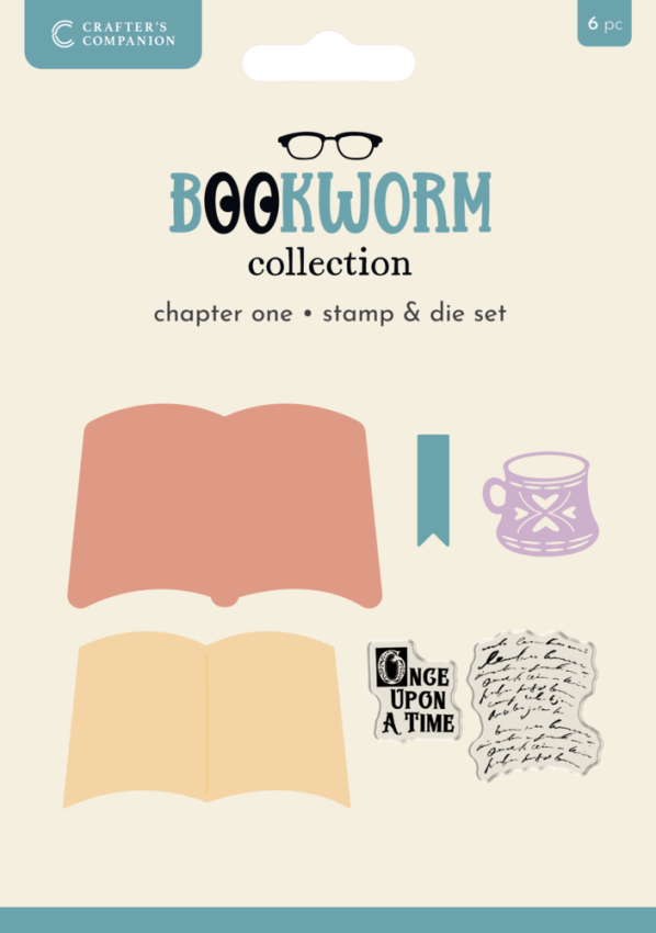 Crafters Companion - Stempelset & Stanzschablone "Chapter One" Stamp & Dies