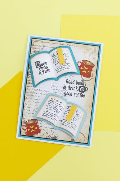 Crafters Companion - Stempelset & Stanzschablone "Chapter One" Stamp & Dies