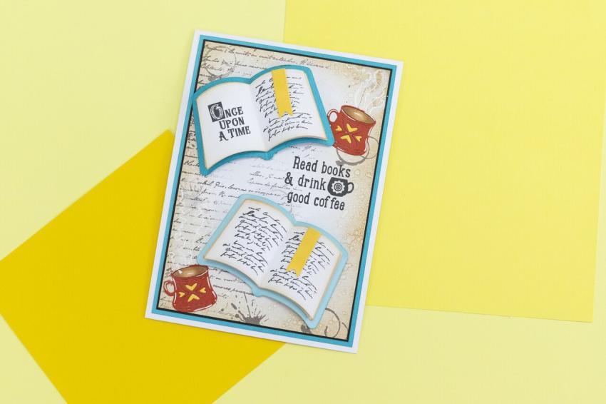 Crafters Companion - Stempelset & Stanzschablone "Chapter One" Stamp & Dies