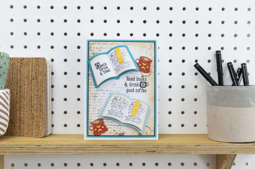 Crafters Companion - Stempelset & Stanzschablone "Chapter One" Stamp & Dies