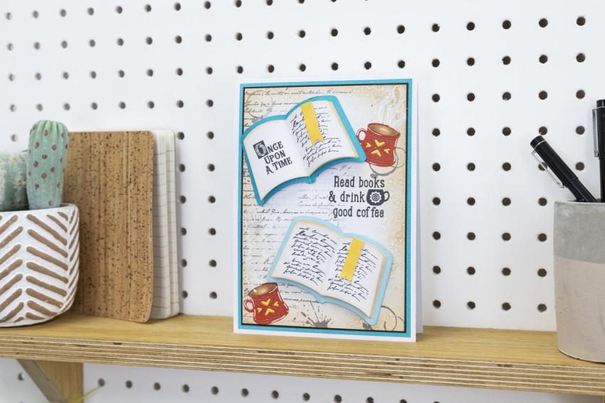 Crafters Companion - Stempelset & Stanzschablone "Chapter One" Stamp & Dies
