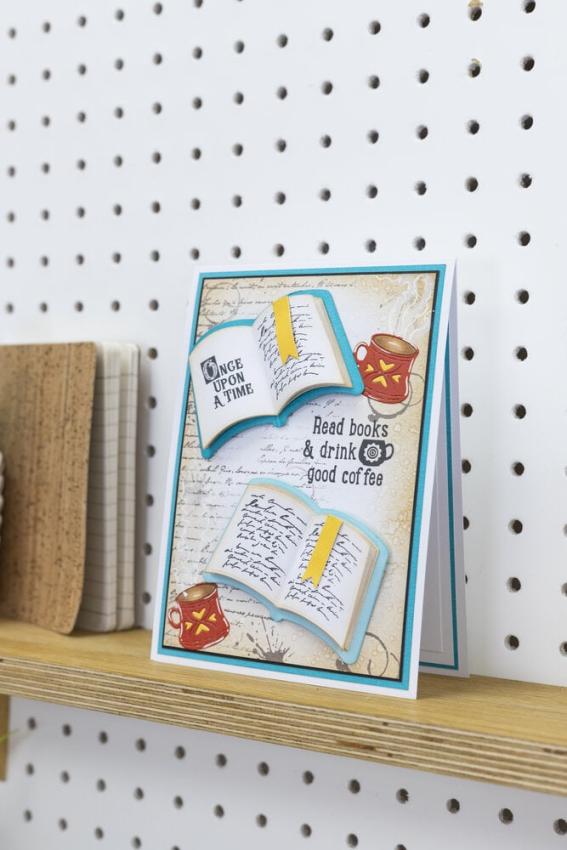 Crafters Companion - Stempelset & Stanzschablone "Chapter One" Stamp & Dies